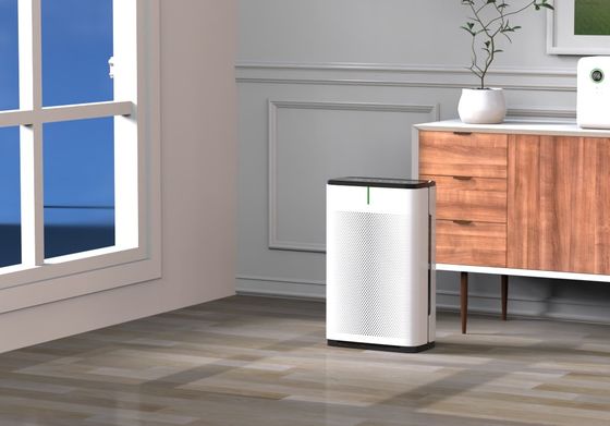 Ivory White Air Purifier With UVC ABS Material For Sterilization