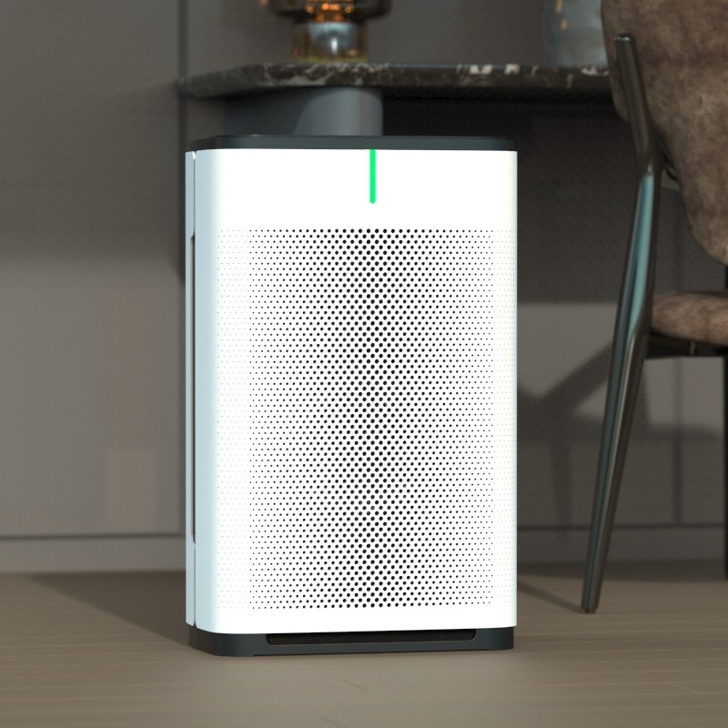 Smart Wifi Dust Sensor Hepa UV Air Purifier With Child Lock