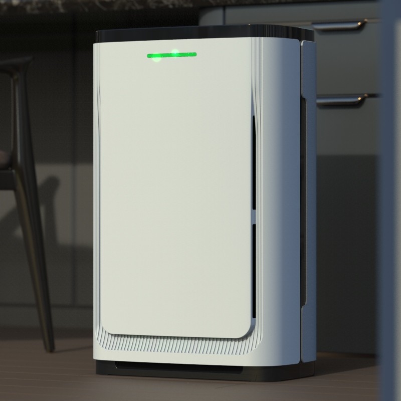 Medical Grade Hepa UV Air Purifier With Led Screen Wifi App 350m3/h